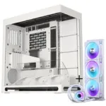 HAVN HS 420 VGPU PC-Enclosure + PHANTEKS Glacier One 420D30 X2 DRGB AiO skysčio au&scaron;inimas - 420 mm, balta