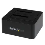 StarTech.com SDOCK2U33EB Dviejų lizdų USB 3.0 / eSATA į SATA standžiųjų diskų dokas