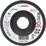 Bosch 2 608 619 197 &scaron;lifavimo diskas su atvartais (flap disc) X-LOCK