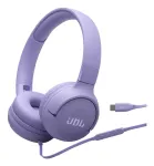 Ausinės JBL Tune 520C USB-C laidinės ant ausų, pokalbiams/muzikai, USB Type-C, alyvinė