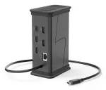 Hama 00200150 USB-C stotelė 9 prievadai 2x HDMI USB-A USB-C LAN