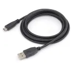 EQUIP USB 2.0 C į A laidas M/M 0,5 m, USB 2.0, 0,48 Gbit/s, nikeliuoti kontaktai, juoda