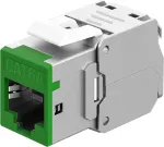 Goobay Keystone modulis RJ45 CAT 6A, STP, Slim, žalias (77945)