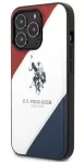 U.S. POLO ASSN. USHCP14XPSO3 Tricolor Embossed Case, iPhone 14 Pro Max, 6,7 inch, White