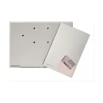 PAGNA Signatur Lever Arch File A4 Grey 80 mm Spine 600 Sheets Capacity with Business Card Holder