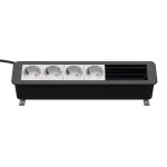 Kindermann CP Office Desk 6-Way 4 x Power Outlet Connection Panel (7550000304)