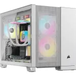 Corsair 2500D AIRFLOW Micro ATX dviejų kamerų PC korpusas &ndash; baltas CC-9011264-WW