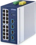 PLANET IGS-4215-16T4X Pramoninis L2/L4 valdomas jungiklis &ndash; 16 prievadų 10/100/1000 + 4 SFP