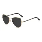 JIMMY CHOO Moteri&scaron;ki katinėlio akies formos akiniai nuo saulės CAROLS2M2IR &ndash; juodas acetatinis rėmas, pilki gradientiniai lę&scaron;iai 56/18/140 mm