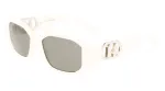 KARL LAGERFELD KL6085S-105 Moteri&scaron;ki kvadratiniai acetatiniai akiniai nuo saulės juodi/pilki 55/18/140 mm