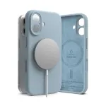 Ringke iPhone 16 Case Silicone Magnetic Blue