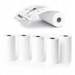 LOVEINSTANT White Self-Adhesive Paper Labels 5x Roll 3.5m for Love Instant X6 / S1 / Phomemo T02 / M02x