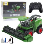 Nuotoliniu būdu valdomas LEAN TOYS kombainas 1:24 su grūdų ir kukurūzų nuėmimo agregatu