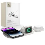Tech-Protect QI15W-A32 3IN1 &bdquo;MagSafe&ldquo; belaidžio įkrovimo stovas pilka