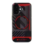 Audi IML Sport MagSafe kietas dėklas, skirtas Apple iPhone 16, 6,1 inch, juodas