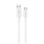 Dudao L2S USB-A į USB-C 30W 1m baltas įkrovimo ir duomenų kabelis