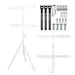 Maclean TV Floor Stand/Mount, 37-80 inch, Max VESA 600x400, Max 60 kg, White, MC-182 W