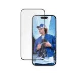 PanzerGlass &reg; Keraminis ekrano apsauginis stiklas iPhone 16 | 15 | Ultra-Wide Fit su EasyAligner