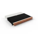 PATCHBOX 8RU STP CAT6A 8 prievadų ekranuotas skydelis (oranžinis) | Kur.lt