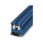 Phoenix UK 10 N BU praėjimo gnybtų blokas, mėlynas, varžtinis sujungimas, 10 mm&sup2;, 800 V, 57 A, montavimui ant DIN bėgelio | Kur.lt