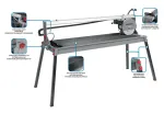 Graphite 59G892 elektrinis plytelių pjaustytuvas 1500W, 250mm diskas, 1200mm pjovimo ilgis, stalas 1230x460mm
