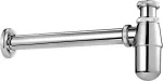 DEANTE NHC_031I butelinis praustuvo sifonas, baltas, G 1 1/4 inch įvadas, 32 mm i&scaron;vadas, reguliuojamo auk&scaron;čio, EN 274