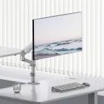 ERGO OFFICE ER-691 W dujinis monitoriaus laikiklis 17&ndash;32 inch monitoriams iki 10 kg, matinė balta