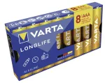 VARTA Longlife AAA LR03 Micro &scaron;arminės baterijos, 8 vnt., 1,5 V, lizdinė pakuotė