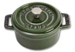 Staub 40509-804 mini cocotte 10 cm baziliko žalio ketaus