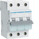 Hager MBN332E miniatiūrinis automatinis jungiklis, 3P, B32, 6 kA