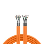 EFB Elektronik INFRALAN Cat.7 1000 AWG23 S/FTP 2x4P CPR Eca Orange 100m montavimo kabelis