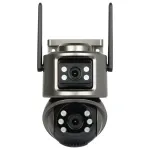 INNE ICSEE-W62SD-2 lauko PTZ IP kamera su dviem 3MP objektyvais, spalvotu naktiniu matymu, Wi-Fi, dvipusiu garsu, IP66