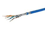 Tinklo kabelis Metz Connect 1308427B34145 Cat7a S/FTP mėlynas 100 m