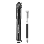 ROCKBROS HQ-67A-L03 BK Mini dviračio pompa su slėgio matuokliu - juoda