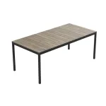 KETER sodo stalas Deco Porto Nova 200, uosio medienos atspalvio/ juodas