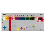 LAMY 3-in-1 spalvoti pie&scaron;tukai 3plus, 18 dalių rinkinys kartoninėje dėžutėje - akvarelė, va&scaron;ko kreidelė ir spalvotas pie&scaron;tukas viename 1223549