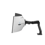 ERGOTRON HX stalo monitoriaus ranka su VHD pasukimo mechanizmu - matinė juoda