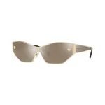 Versace moteri&scaron;ki akiniai nuo saulės VE2205-12525A auksiniai/pilki 67mm