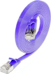 Wirewin Triotronik Cat6 U/FTP plonas Ethernet tinklo kabelis, 2m, RJ45 male to male, varis, violetinės spalvos PKW-STP-SLIM-KAT6 2.0 VT