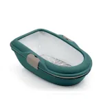 STEFANPLAST Furba Chic katės tualetas 59x39x22 cm, žalias/&scaron;viesiai pilkas