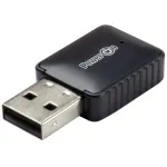 Inter-Tech DMG-07 &ndash; belaidis USB adapteris, Wi-Fi 5 (802.11ac), 650 Mbit/s, Bluetooth, juodas