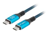 USB-C į USB-C laidas LANBERG CA-CMCM-45CU-0020-BK, 240W PD, 8K@60Hz, 2,0 m