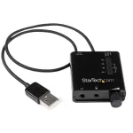 StarTech.com USB stereo garso adapteris i&scaron;orinė garso plok&scaron;tė su SPDIF skaitmeniniu garsu ir stereo mikrofonu