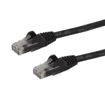 StarTech.com 50cm CAT6 Ethernet kabelis - juodas CAT 6 Gigabit Ethernet laidas - 250MHz 100W PoE RJ45 UTP tinklo/pataisymo laidas su apsauga nuo užkabinimo ir įtempimo mažinimu, individualiai i&scaron;bandytas