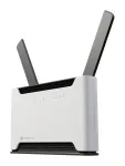 Belaidis mar&scaron;rutizatorius MikroTik Chateau PRO ax &ndash; dviejų juostų 2,4/5 GHz, 3548 Mbit/s, PoE, 5x LAN, 2 i&scaron;orinės antenos, pilka/balta