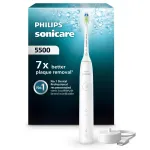 Dantų &scaron;epetėlis Philips Series 5500 HX7110/01 &ndash; 62 000 min⁻&sup1;, 2 režimai, Li‑Jon akumuliatorius, baltas