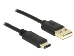 USB laidas DeLOCK 2m USB 2.0-A / USB 2.0-C juodas