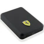 Ferrari Powerbank FEPB5MNCAK 15W 5000mAh Juoda/juodas Metalinis Logotipas MagSafe