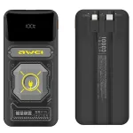 Powerbank AWEI P77K 10000mAh 22,5 W su integruotu kabeliu