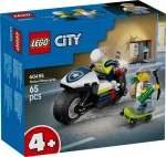 LEGO City Policijos motociklo persekiojimo rinkinys 60455 &ndash; 65 dalių, 2 minifigūrėlės, nuo 4 metų